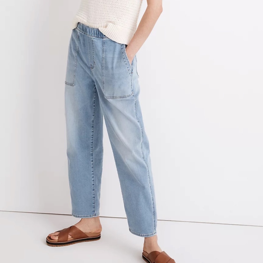 Madewell Pull-On Relaxed Jeans (Bellview Wash)